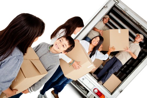 Removal team helping with a home move in Uxbridge