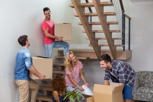 Removal team preparing a house move in Uxbridge