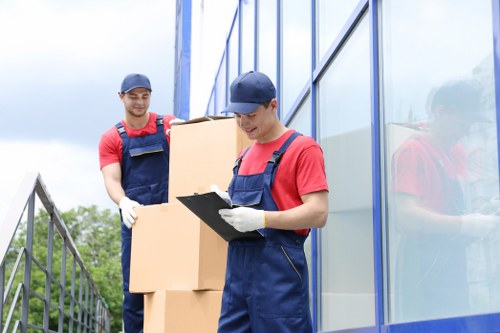Local movers handling apartment access in Uxbridge