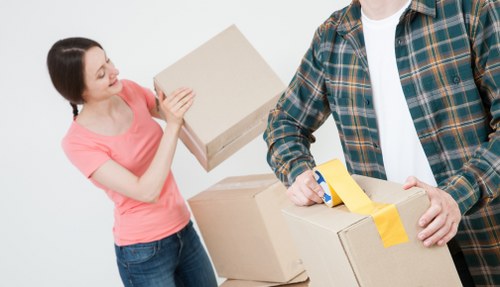 Local packing team handling a move in Uxbridge