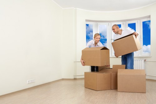 A moving van prepared for household removals in Uxbridge