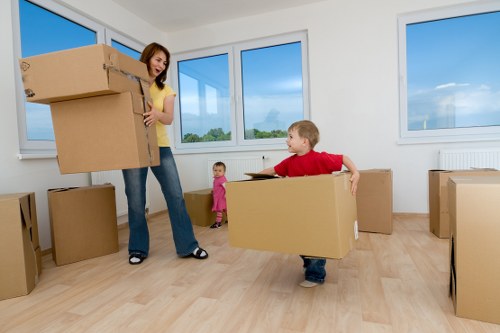 Sorted household items prepared for reuse and recycling in Uxbridge