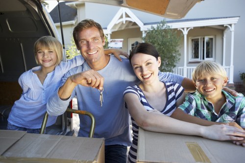 Careful loading of household items during a local move