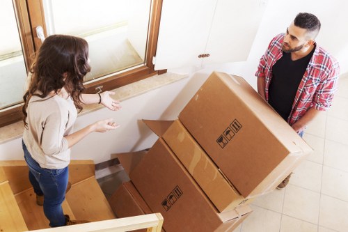 Office relocation with desks and equipment in Uxbridge