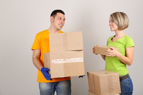 Shared house student belongings prepared for transport